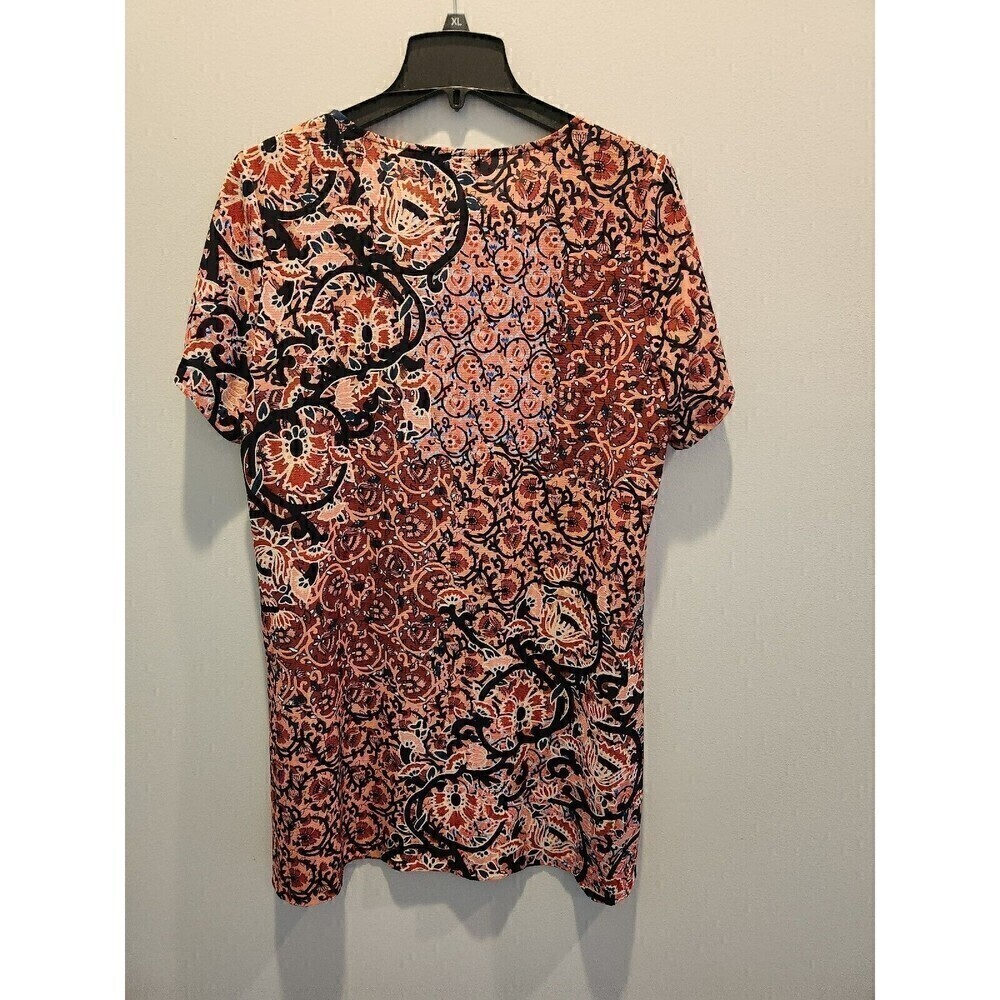 MinkPink Revolve Dress Floral Knee Length Shift Style Short Sleeve casual sz L - Picture 3 of 6